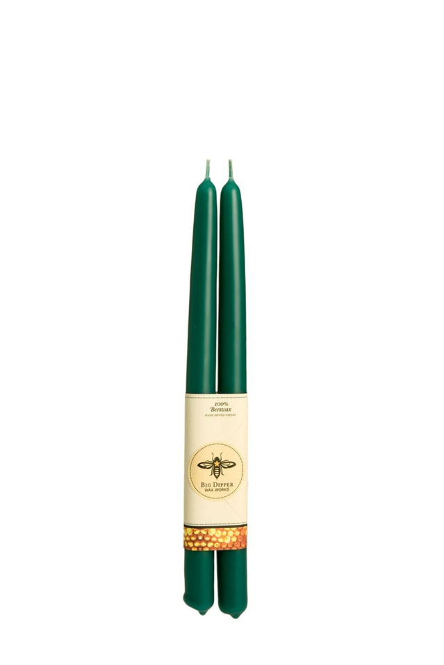 beeswax tapers 12" FOREST BD