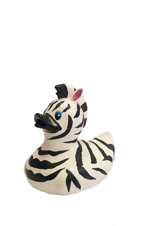 large rubber duck ZEBRA