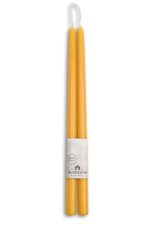 beeswax tapers 16" RAW