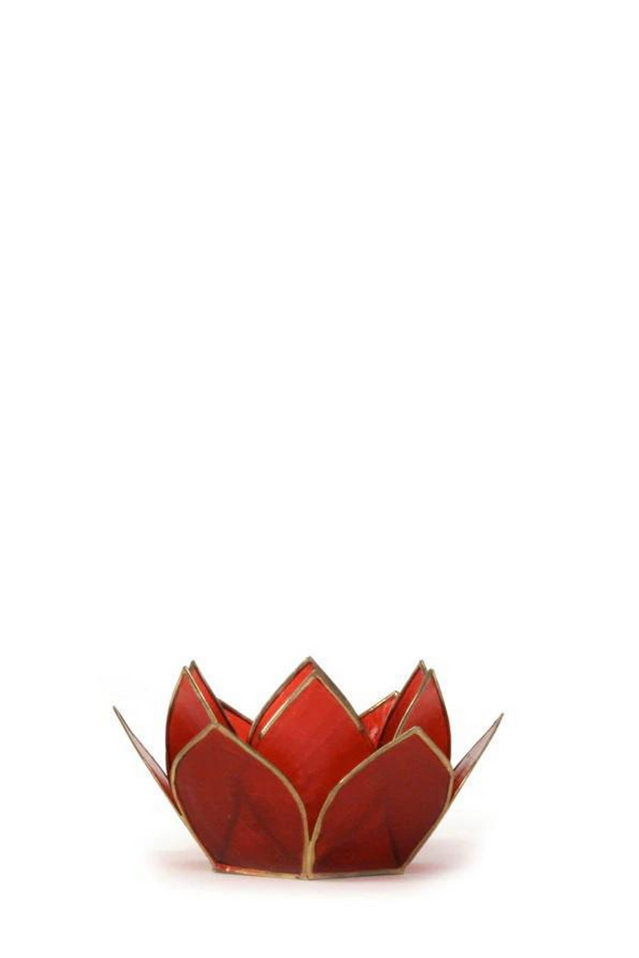 capiz gemstone lotus RUBY