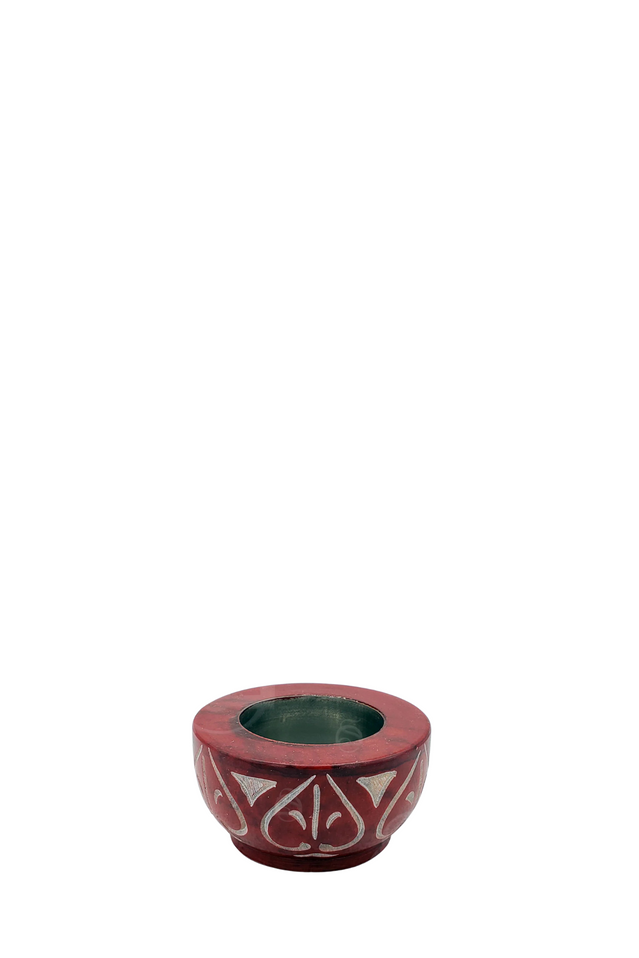 incense cone burner/tea light holder RED STONE