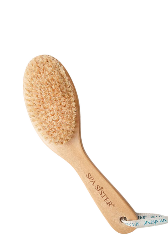 wooden bath brush ANGLED