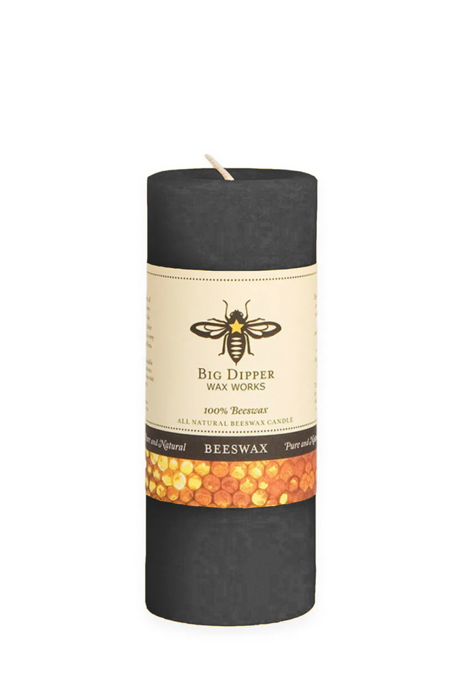 beeswax pillar 2 x 4.75 BLACK BD