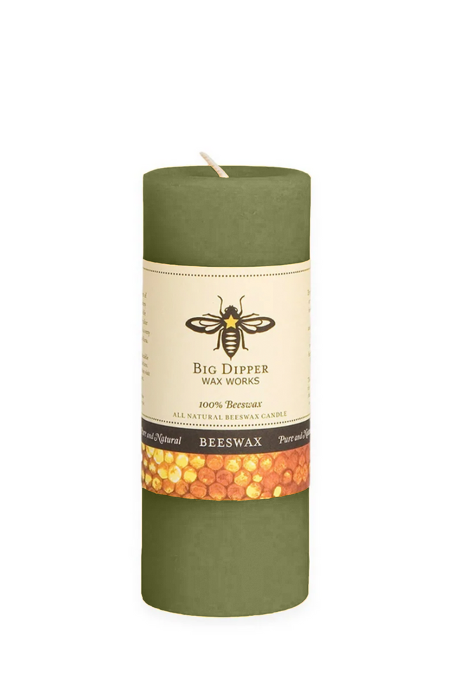 beeswax pillar 2 x 4.75 MOSS BD