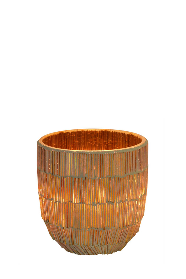 candle holder MOSAIC WICKER