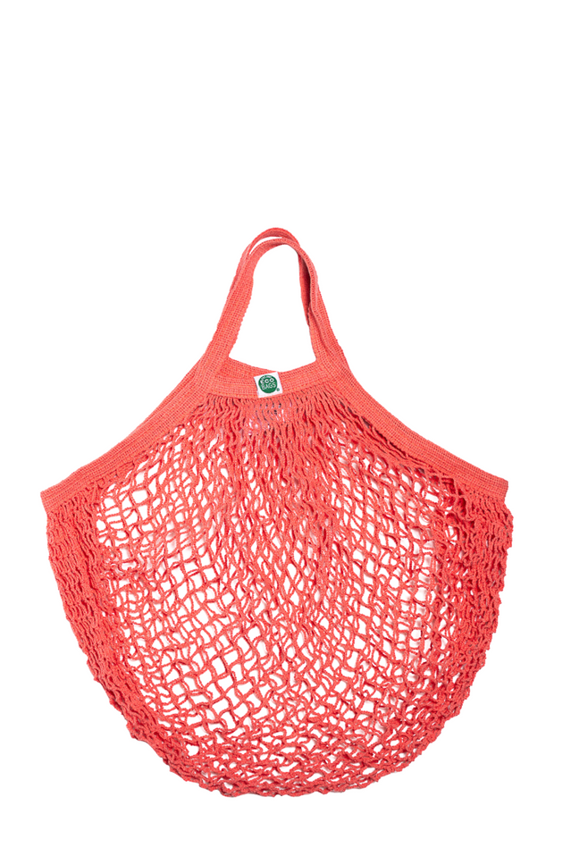 string bag SHORT CORAL ROSE