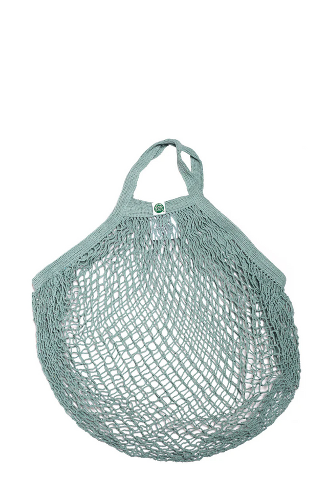 string bag SHORT WASHED BLUE