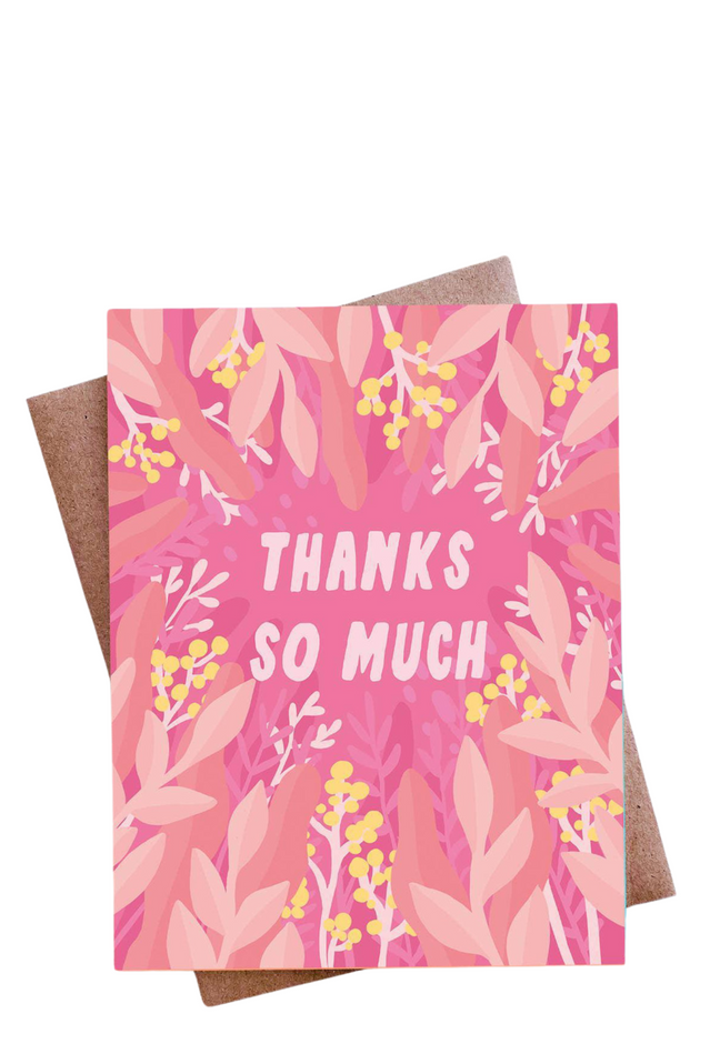 top hat card THANKS SO MUCH