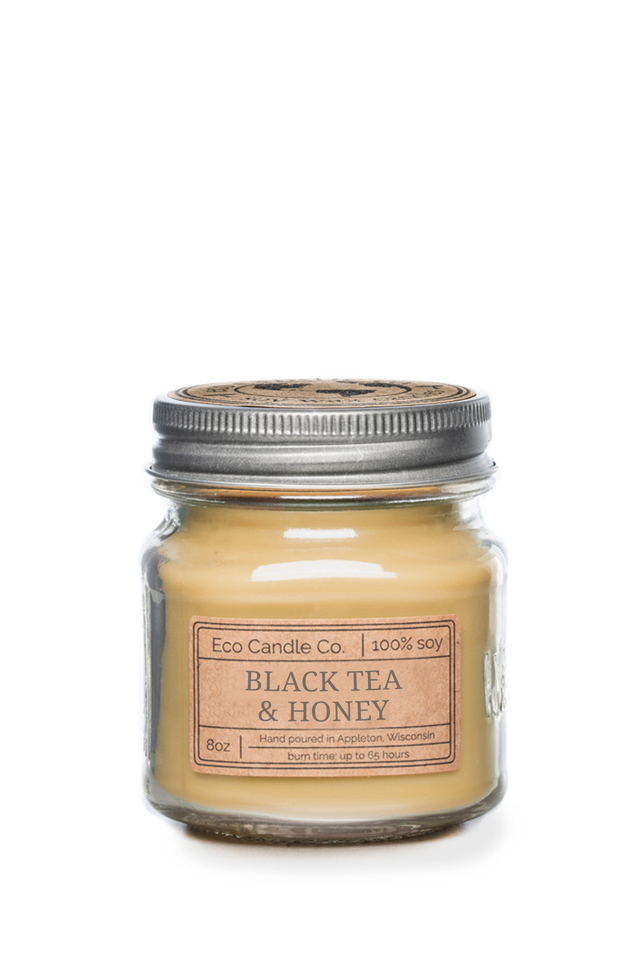 8oz mason BLACK TEA & HONEY