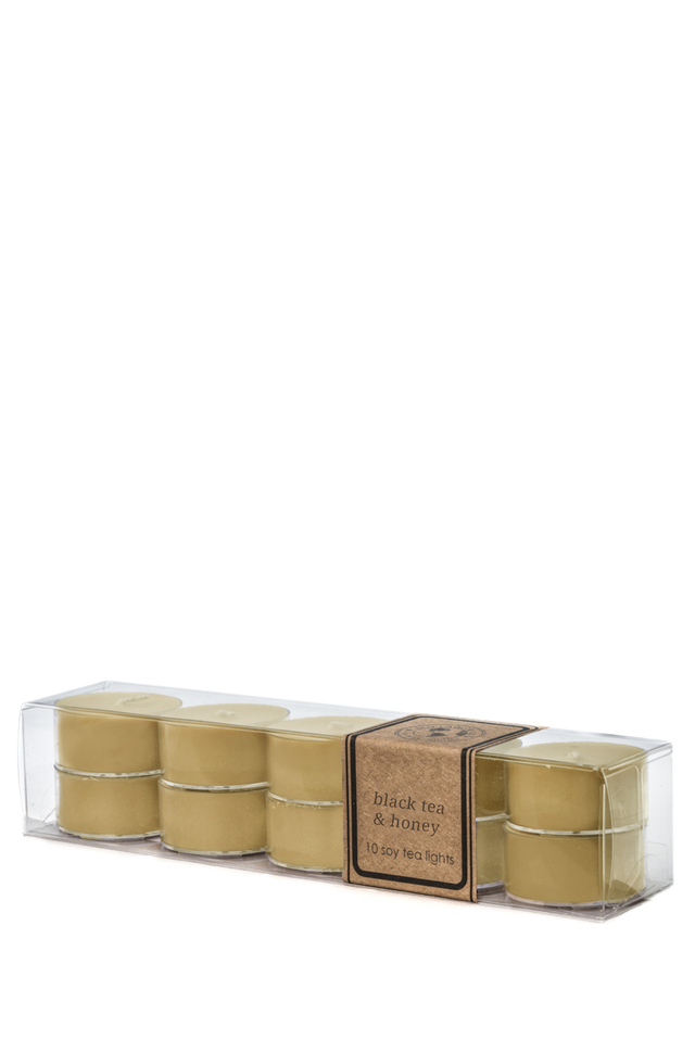 tea light 10pk BLACK TEA & HONEY