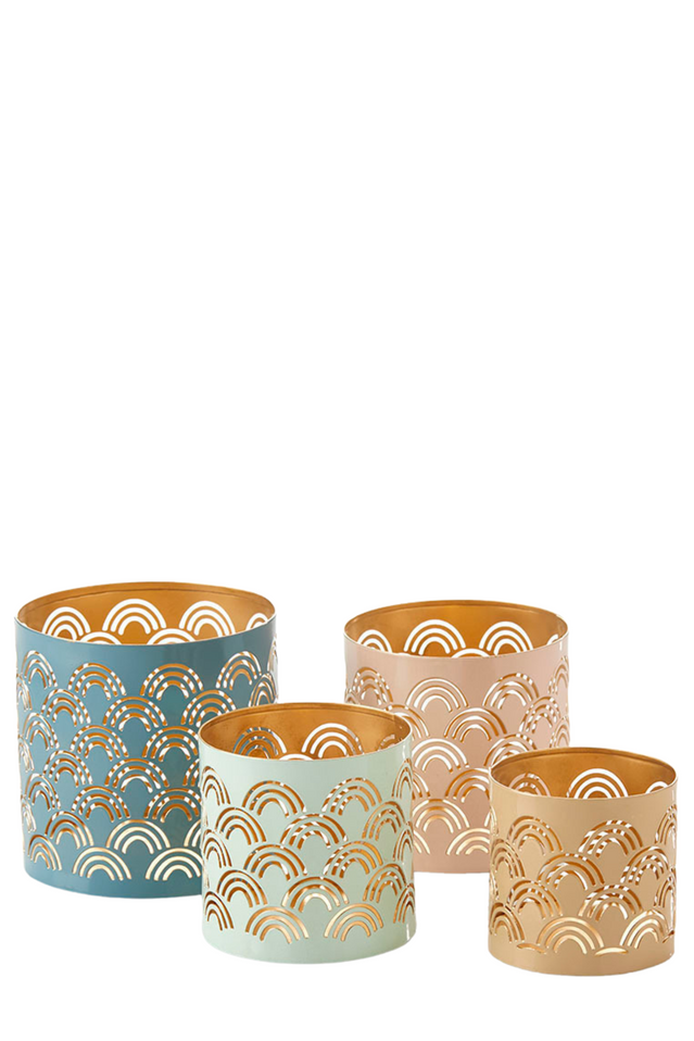 lantern HAVA ARCHES TAN MINI
