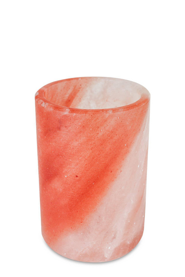 himalayan salt tea light holder TALL CYLINDER
