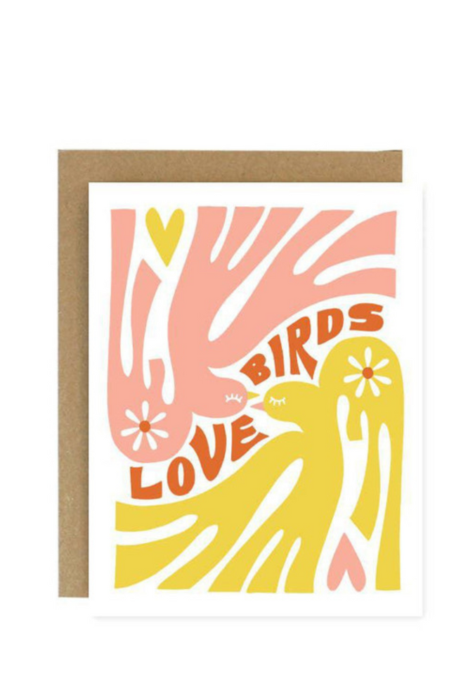 worthwhile card LOVE BIRDS
