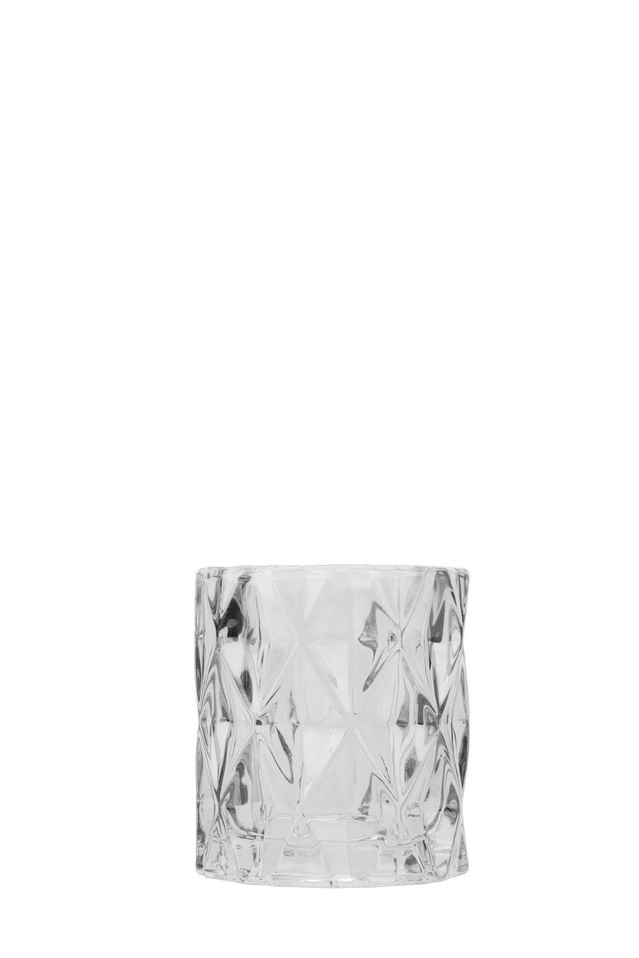 candle holder MULTIFACETED GRAY