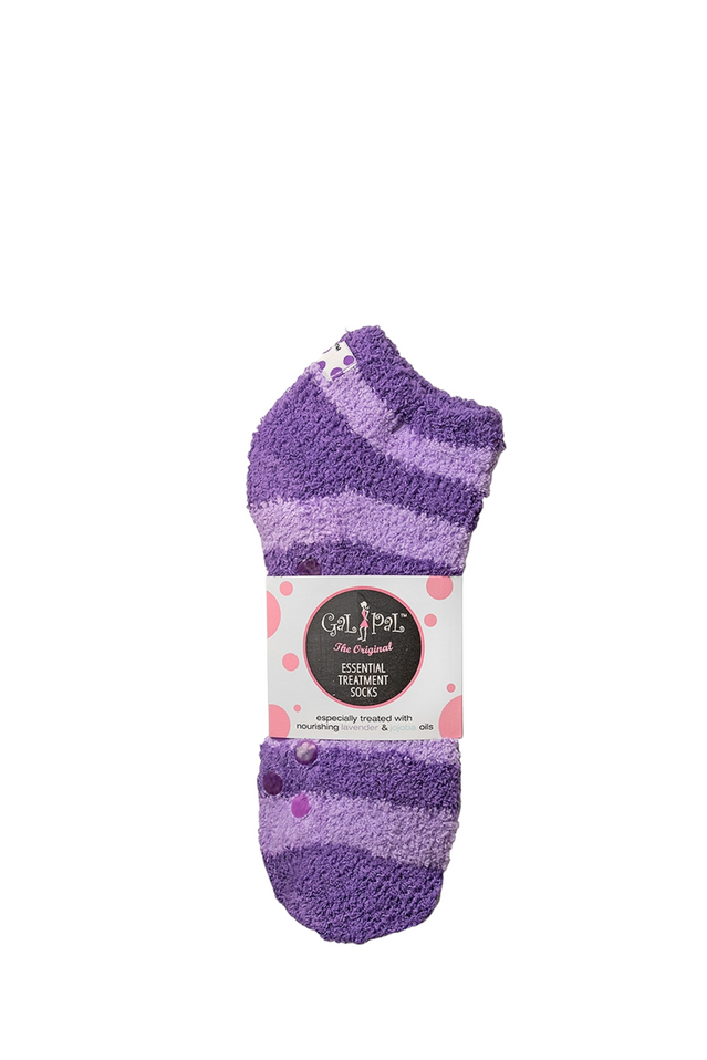 moisturizing socks LAVENDER STRIPES