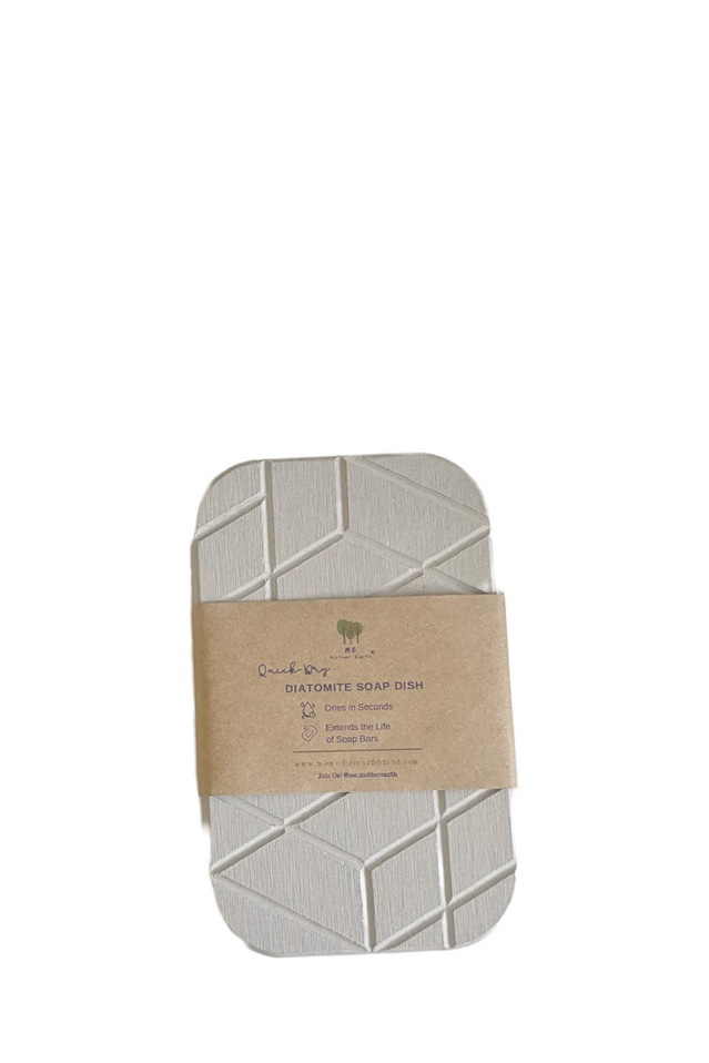 soap dish DIATOMITE GEO LIGHT GRAY