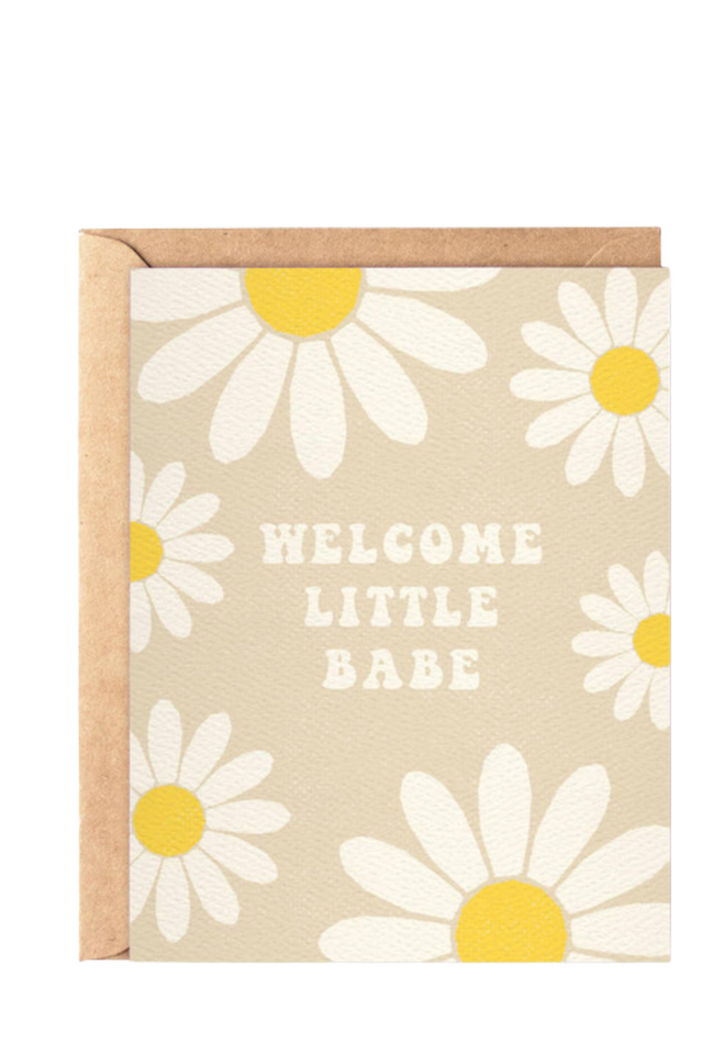 daydream card WELCOME LITTLE BABE