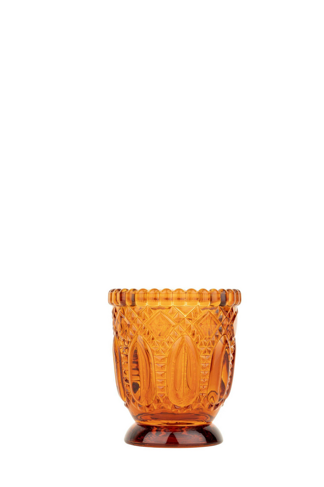 candle holder VINTAGE AMBER