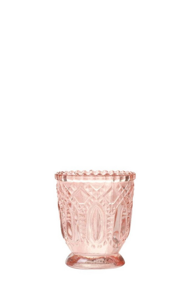 candle holder VINTAGE BLUSH PINK