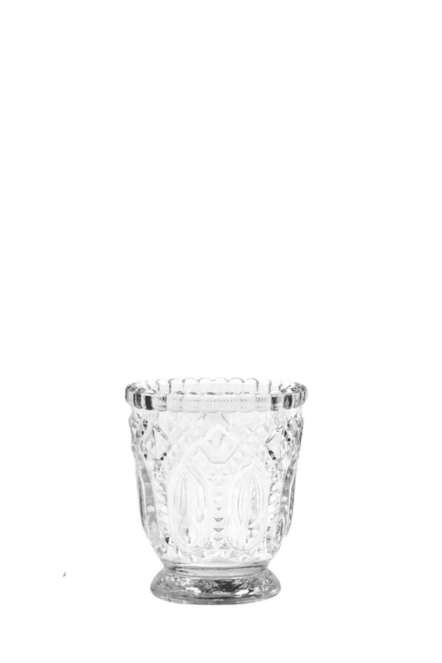 candle holder VINTAGE CLEAR