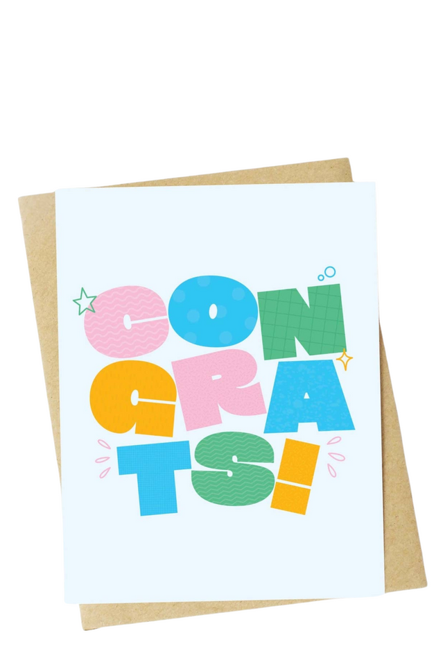 big moods card CONGRATS