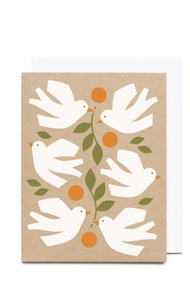 worthwhile card PEACE DOVES