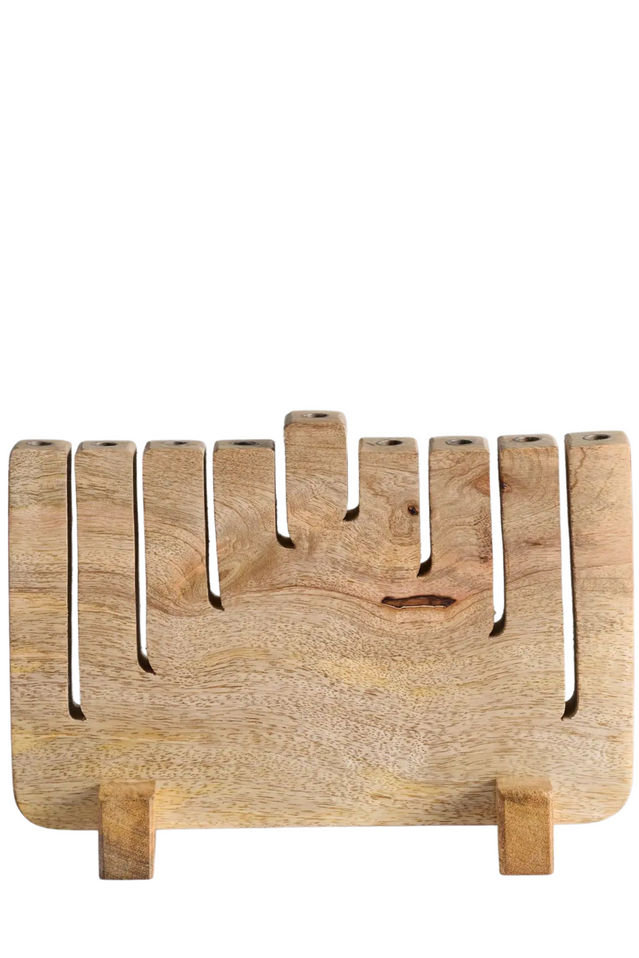 menorah MANGO WOOD