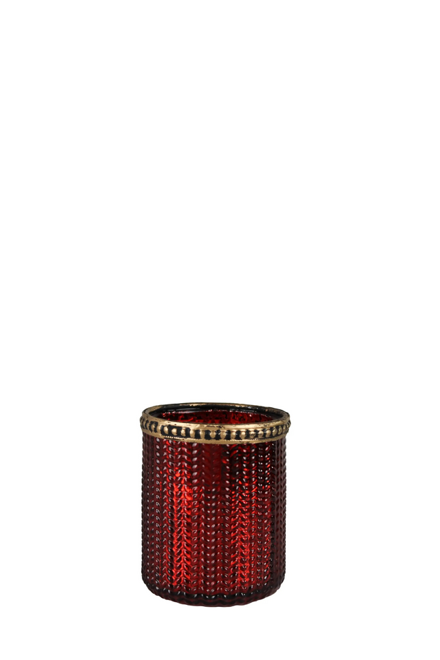 candle holder STRAS RED