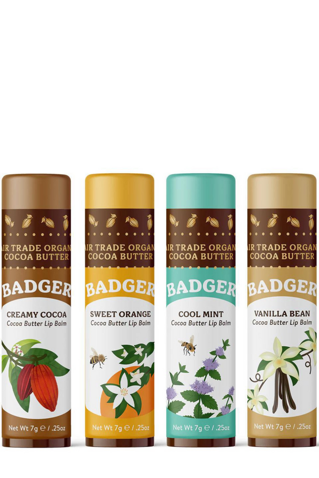 badger lip balm COCOA BUTTER 4-PACK