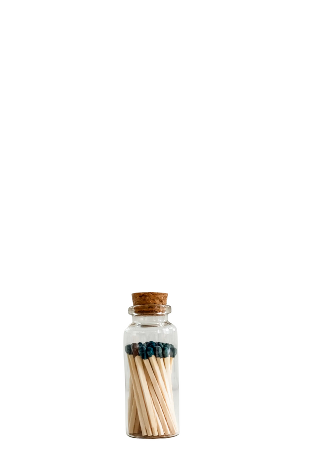 glass vial matches BLACK 40ct