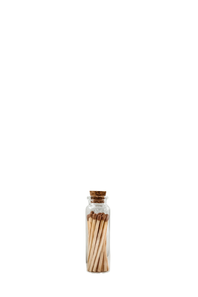 glass vial matches BROWN 20ct
