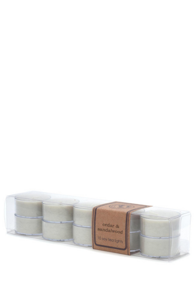 tea light 10pk CEDAR & SANDALWOOD
