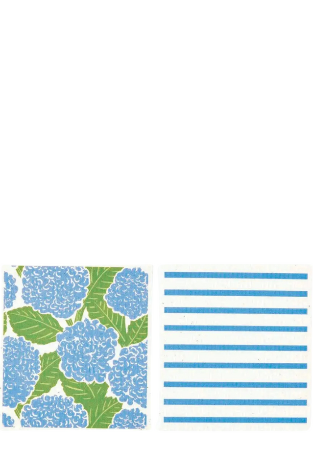 reusable cloths BLUE HYDRANGEA