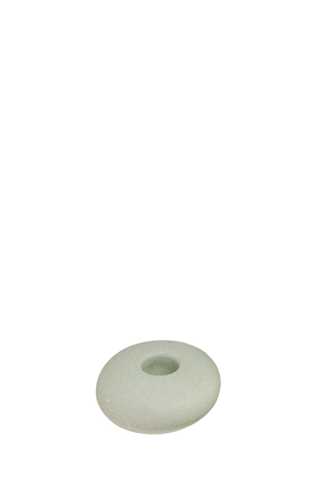 pebble candle holder SAGE