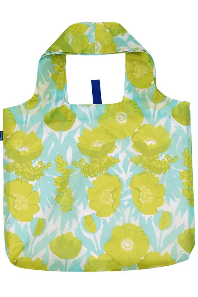 shopping bag ICELANDIC POPPIES OCEAN