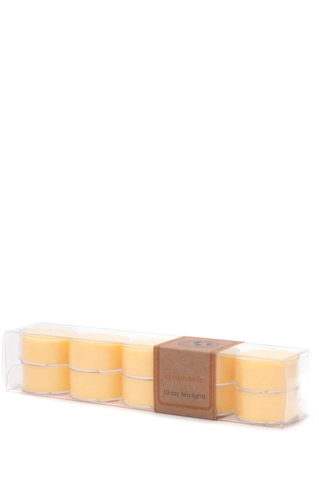 tea light 10pk CREAMSICLE