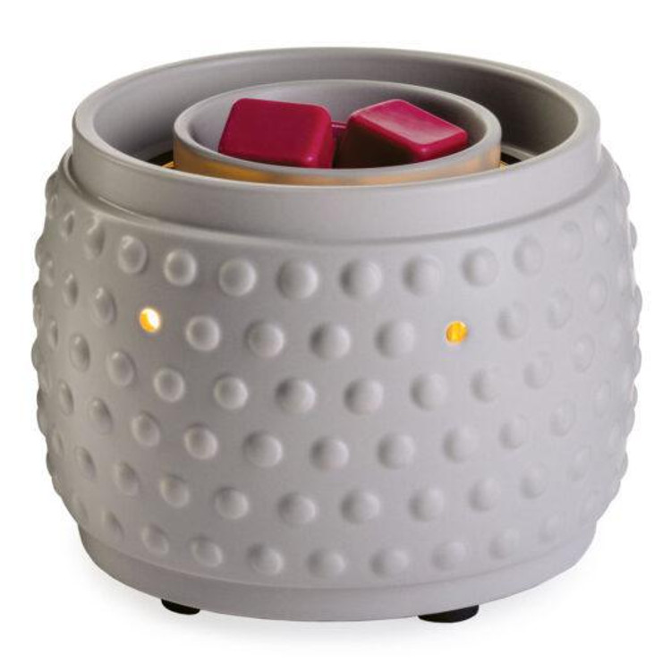 wax warmer FAN BEADED SLATE