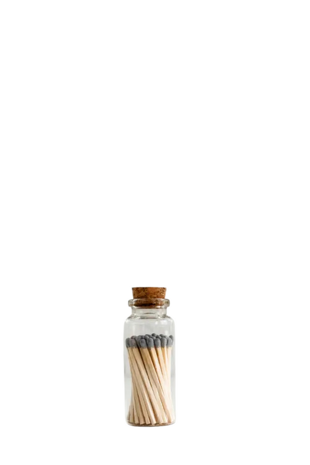 glass vial matches GRAY 40ct