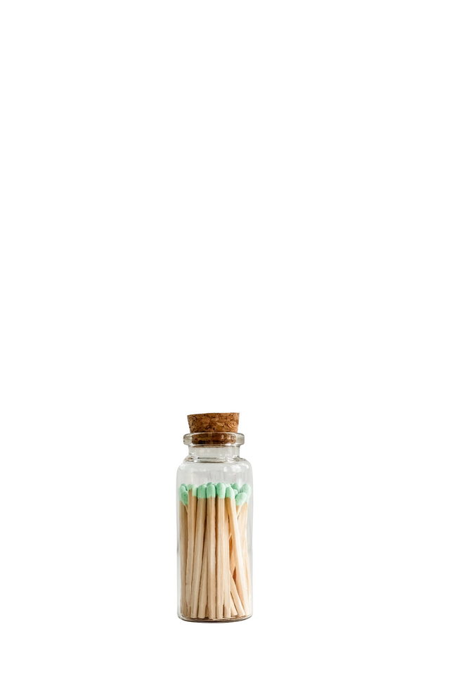 glass vial matches MINT 40ct