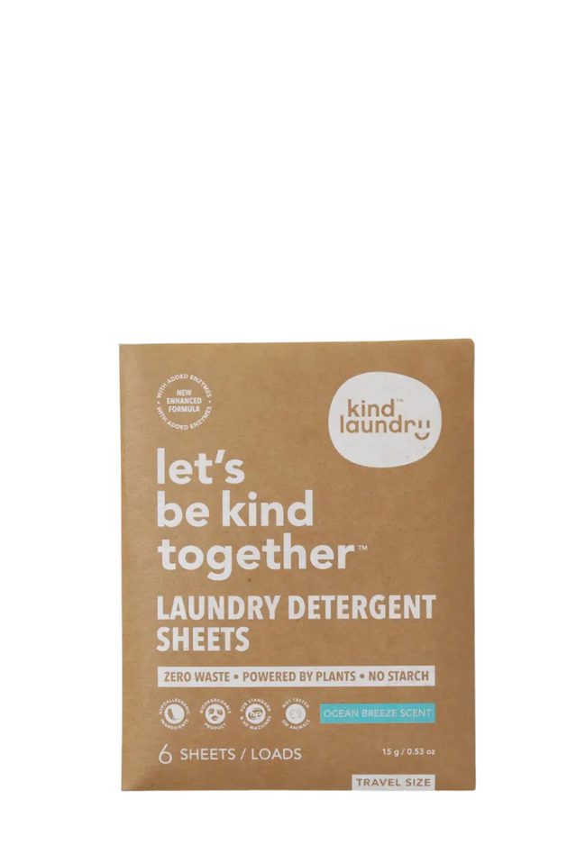 detergent sheets travel size OCEAN BREEZE