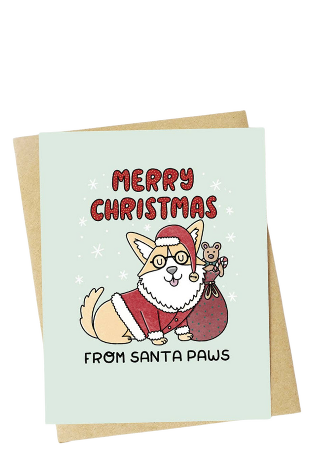 big moods card SANTA PAWS