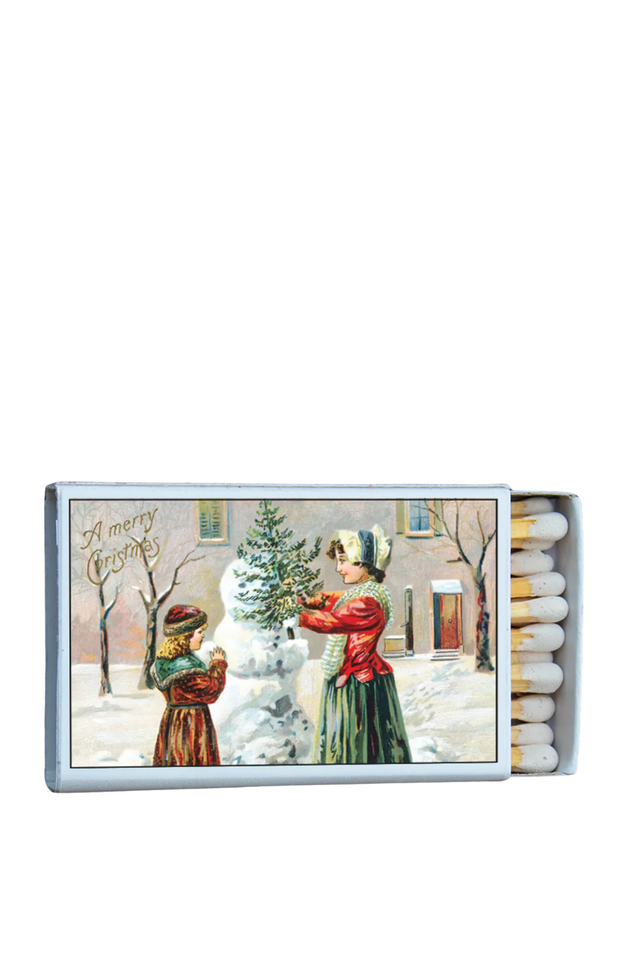 mini  matches  VINTAGE CHRISTMAS SNOWMAN