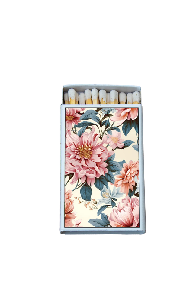 mini matches FLOWERS PINK