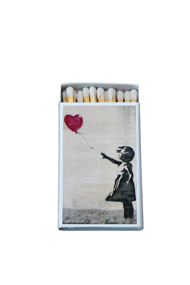 mini  matches BANKSY STREET ART