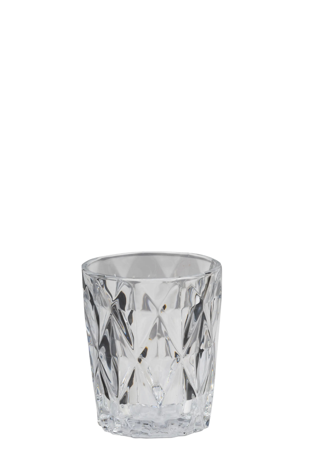 tea light holder DIAMOND-CUT DESIGN