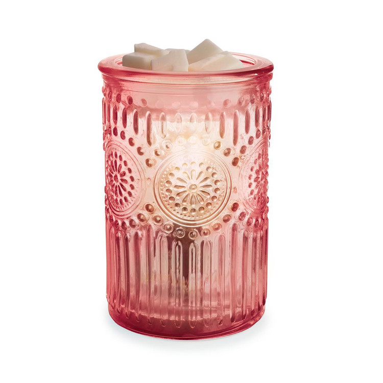 wax warmer ILLUMINATION PARISIAN GLASS PINK