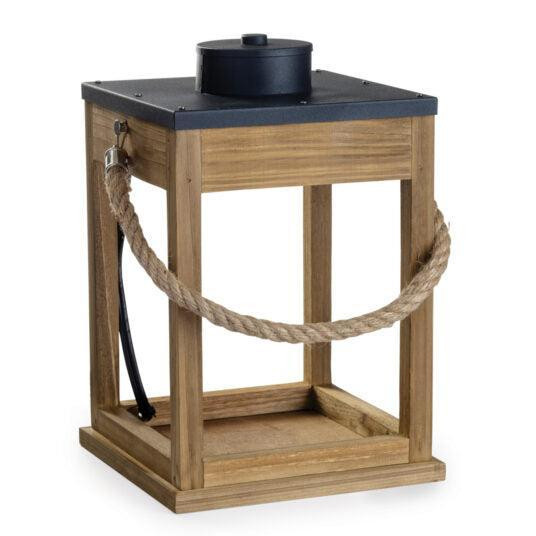 candle warmer LANTERN WOOD & ROPE