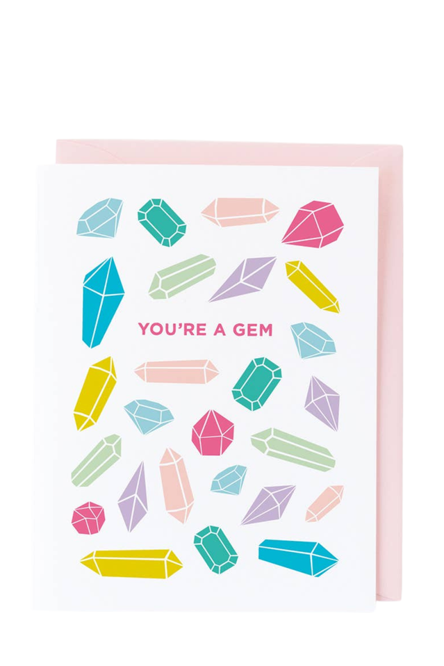 graphic anthology card YOU'RE A GEM