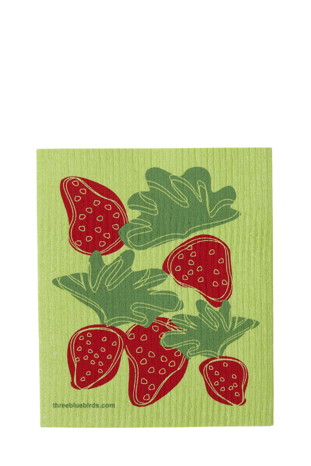 swedish dishcloth STRAWBERRIES