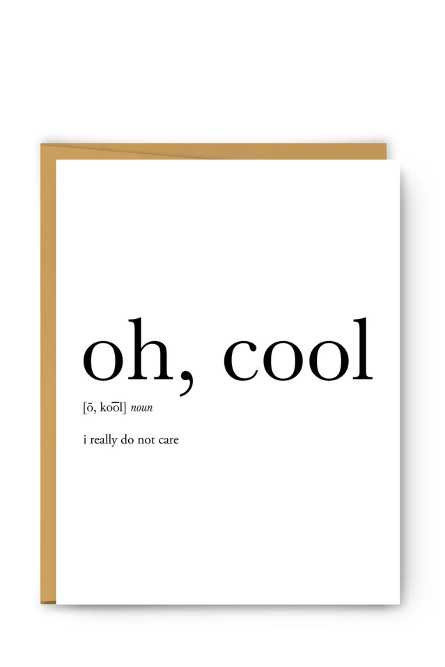 footnotes card OH, COOL